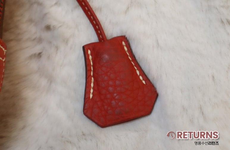 에르메스 볼리드 모서리·참 복원 · 수선 전 · 가죽 참